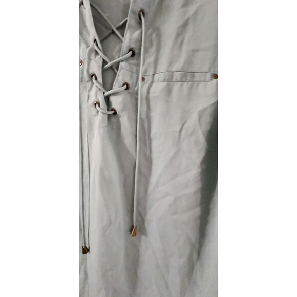 MPH collection green blouse womens plus size 2X Sheer Flowy - Picture 3 of 6